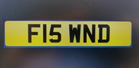 FF Number Plate F15 WND  (F15 'Wind')