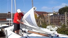 How to roll the mainsail