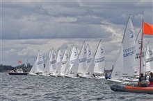 The start of Race 4 at the Gill Flying Fifteen Inland Championship