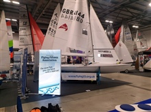 Charle's Apthorpe's newly-built Dingwell boat on the UKFFA stand